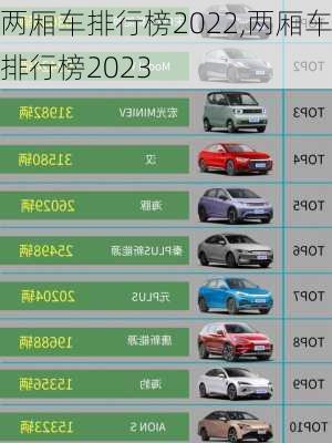 两厢车排行榜2022,两厢车排行榜2023